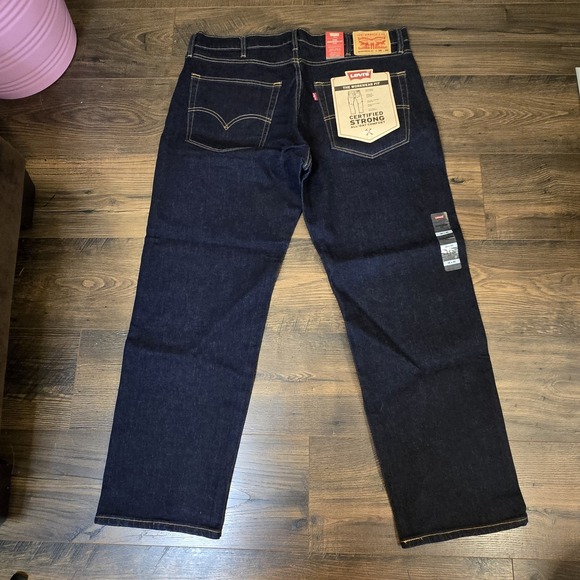 Levis Workwear Fit Straight Leg Jeans Mens 38x30 Blue Denim NWT Bootcut - Picture 5 of 9